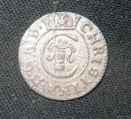 Солид Кристина Августа 1652 г. Ливония