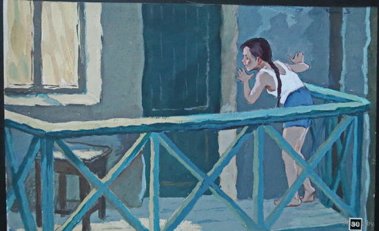 Рисунок к деафильму "Нонка"художник Афанасьева Н. А.1964 г. Наследие СССР
