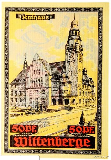 РАСПРОДАЖА!!! - ГЕРМАНИЯ ВИТТЕНБЕРГ (БРАНДЕНБУРГ) 50 пфеннигов 1921 год (первый сюжет) - РЕДКИЙ! - UNC!