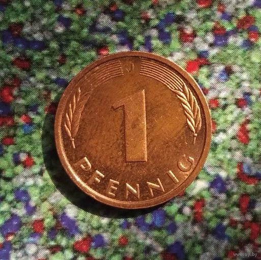 1 пфенниг 1989 года(F) Федеративная республика.