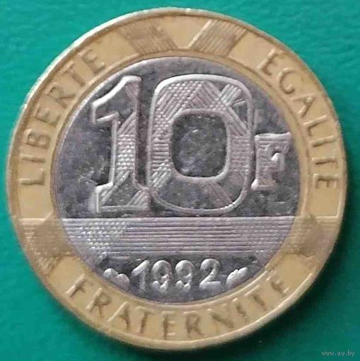 Франция 10 франков 1992