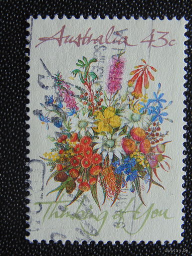 Австралия 1990 г. Цветы.