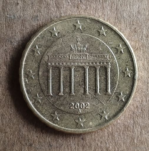 Германия 10 евроцентов 2002 г., отметка мд. "А" - Берлин, KM# 210