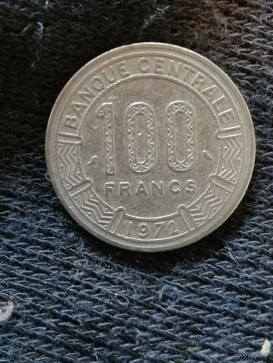 Чад 100 франков 1972 год, KM# 2