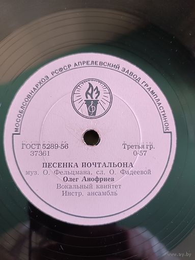 Пластинки патефонные