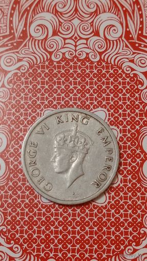 Британская Индия 1/4 рупии 1947