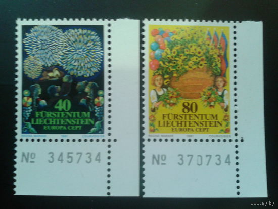 Лихтенштейн 1981 Европа, фольклор полная