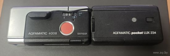 Фотоаппарат, пленочная камера Agfa Agfamatic 4008 + родная вспышка