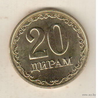Таджикистан 20 дирам 2023