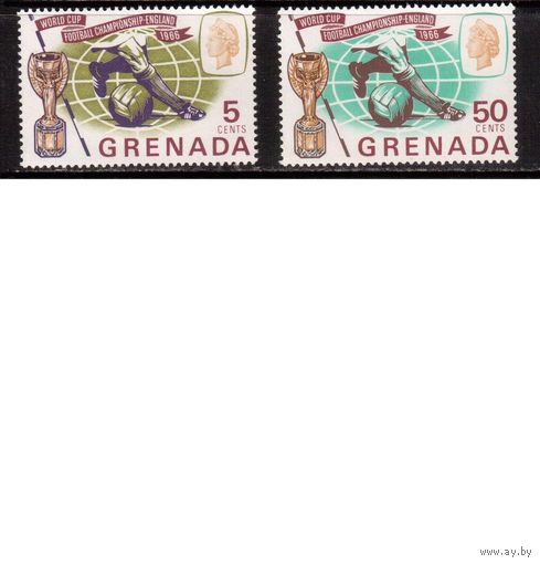 Гренада -1966(Мих.217-218)  **   , Спорт,  ЧМ-1966 по футболу,