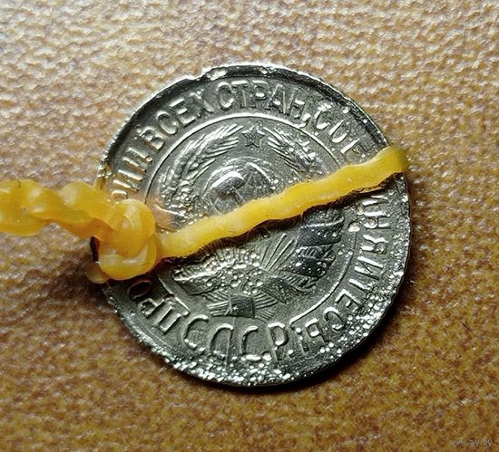 1 копейка 1931 года. Брак. Поворот и раскол штемпеля.