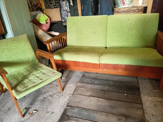 Диван и 2 кресла ГДР