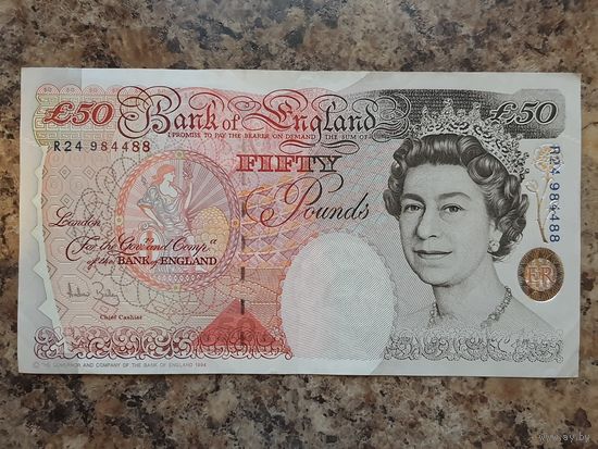 50 фунтов 1994 г. Номер R24 984488