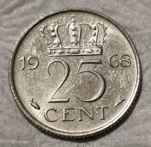 Нидерланды 25 центов, 1968 (14-11-53)