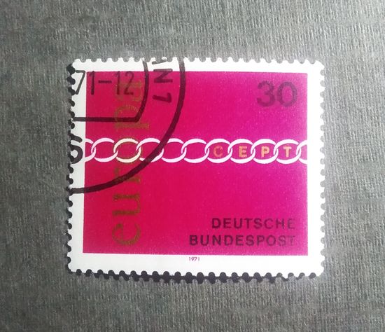 Марка Германия 1971 год Европа СЕРТ