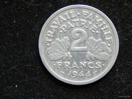 Франция 2 франка 1944г