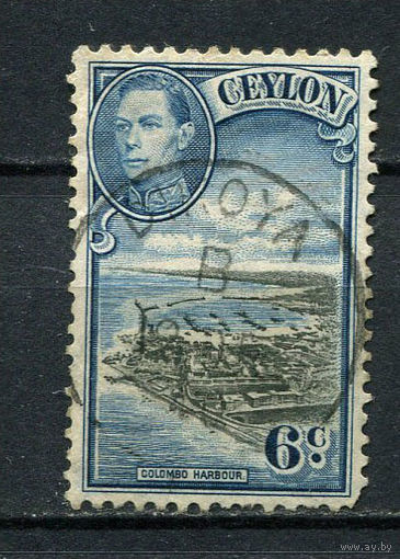Британские колонии - Цейлон - 1938 - Природа 6С - [Mi.233] - 1 марка. Гашеная.  (Лот 24HD)-T4P5
