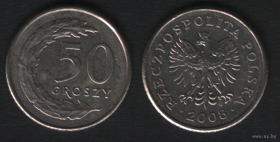 Польша y281 50 грош 2008 год (mw) (_alb2