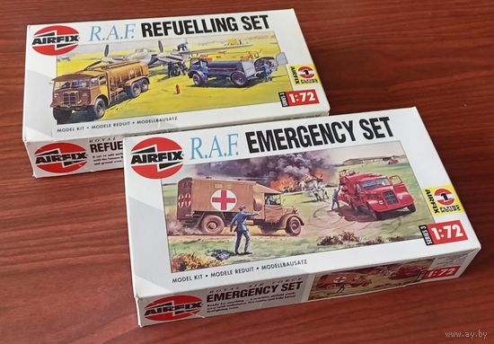2 сборных модели: Спец. автомобили аэродрома R.A.F. (Британии) ; AirFix  1/72