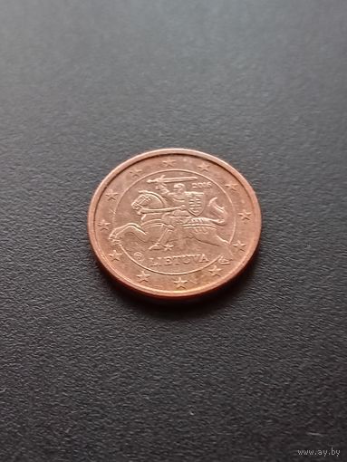 Литва 1 евроцент 2016 г.