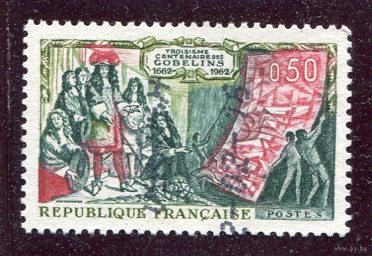 Франция. Король Людовик 14 и гобелен