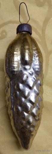 Елочная игрушка СССР Шишка с веточками