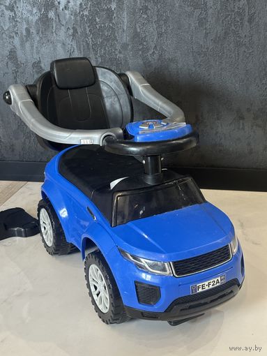 Машинка каталка толокар, мопед мотоцикл  Range Rover  Классный транспорт, каталка и игрушка для ребенка и родителей! Подходит от 1 года. Со звуком и светом: сигналы, мелодии. Съемная подставка для нож