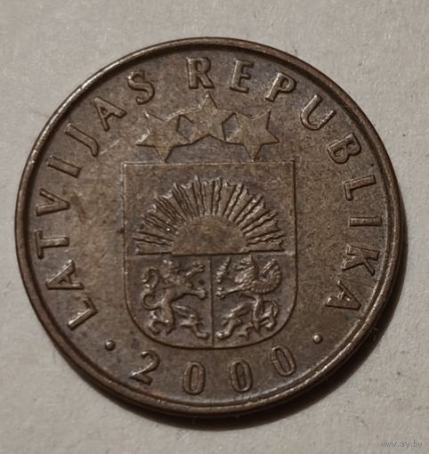Латвия 2 сантима, 2000 (14-3-19)