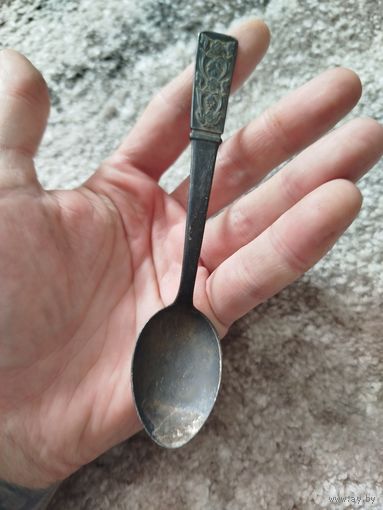Старая чайная ложечка,мельхиор,клеймо