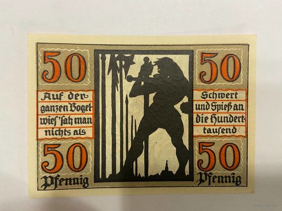 50 пфеннингов (нотгельды) 1921 г. Германия.