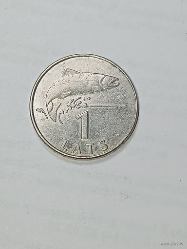 Латвия 1 лат 2008 года .