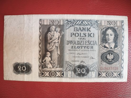 Польша 20 злотых 1936г