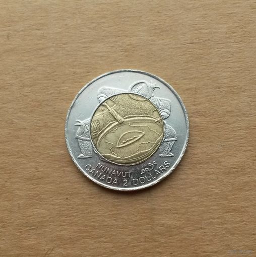 Канада, 2 доллара 1999 г., образование провинции Нунавут, Елизавета II (1952-2022)