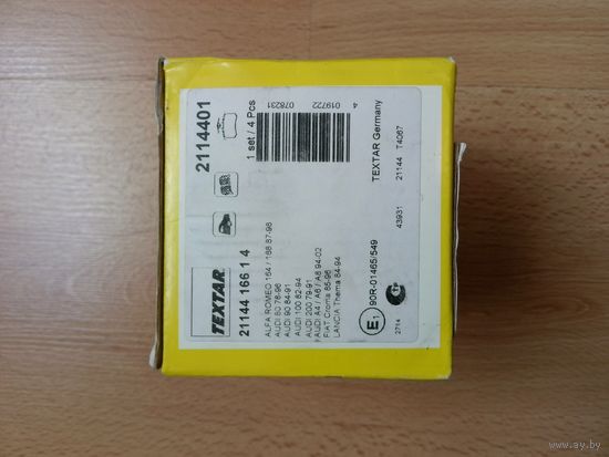 Комплект тормозных колодок Audi A4/A6 94-02 TEXTAR 2114401