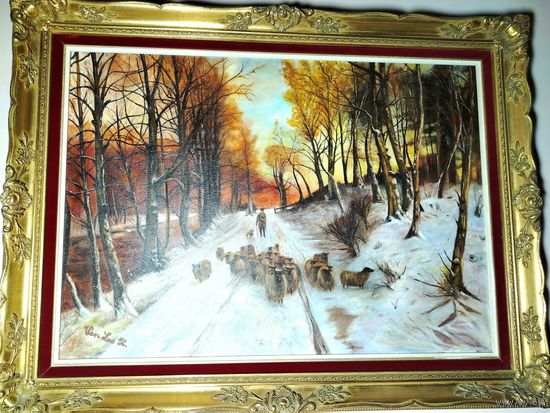 Картина в богатой раме.