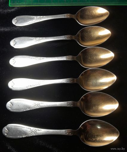 Чайные ложки СССР, нержавейка, 6 шт. 14 см.