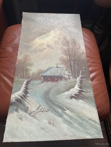 По мотивам Ю. Клевер пейзаж Зима