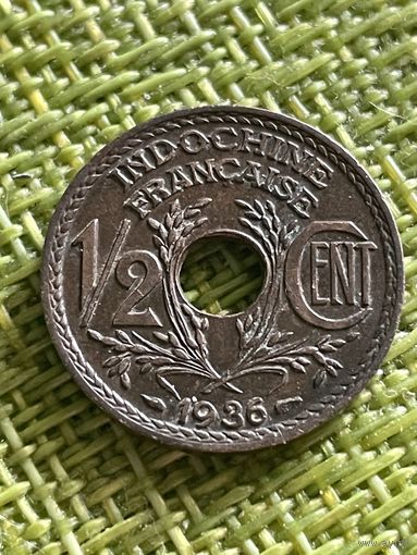 Индокитай Французский 1/2 сентима 1936г