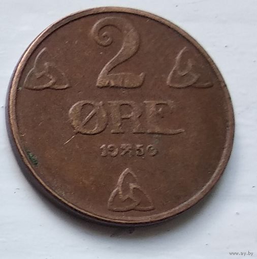 Норвегия 2 эре, 1950  4-11-11
