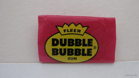 Обертка от жвачки Dubble Bubble.