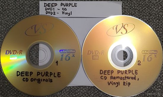 DVD MP3 дискография- DEEP PURPLE (Original & Remastered СD, Vinyl Rip) - 2 DVD