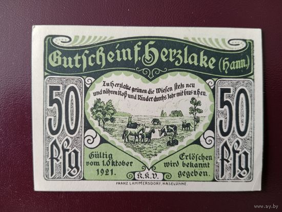 Германия 50 пфеннингов 1921