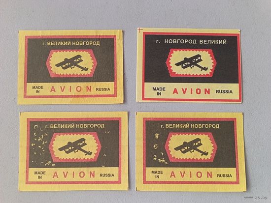 Спичечные этикетки АО Солнце AVION