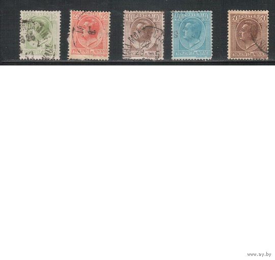 Монако-1924(Мих.78-88)    гаш.  ,  , Стандарт, Князь Луис II, 8 марок