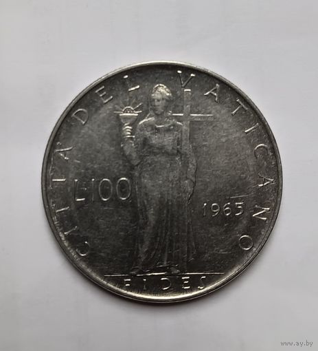 100 лир 1963 Ватикан