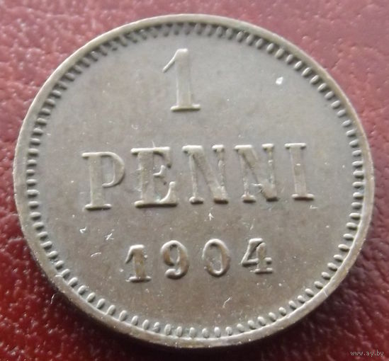 Финляндия в составе РИ. 1 пенни 1904