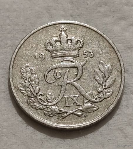 Дания 10 эре, 1953 (14-11-35)
