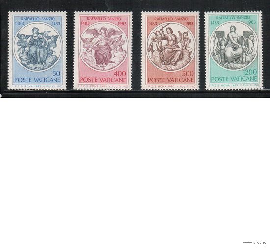 Ватикан-1983,(Мих.826-829) **   , Религия, Искусство(полная серия)
