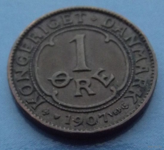 Дания. 1 эре 1907