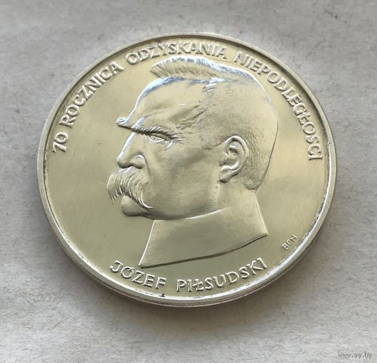Польша 50.000 злотых 1988 Юзеф Пилсудский - 70 лет восстановлению независимости Польши